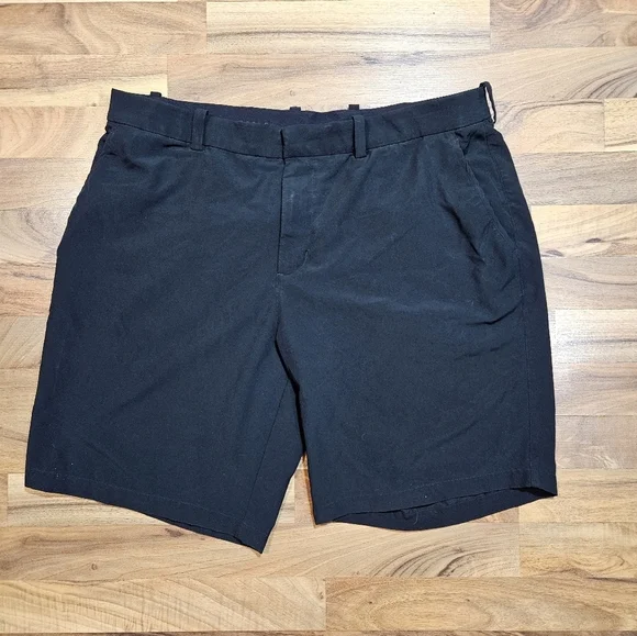 Nike Golf Dri-FIT Shorts Men’s Size 40 Black Flat Front Lightweight Performance - Picture 1 of 8